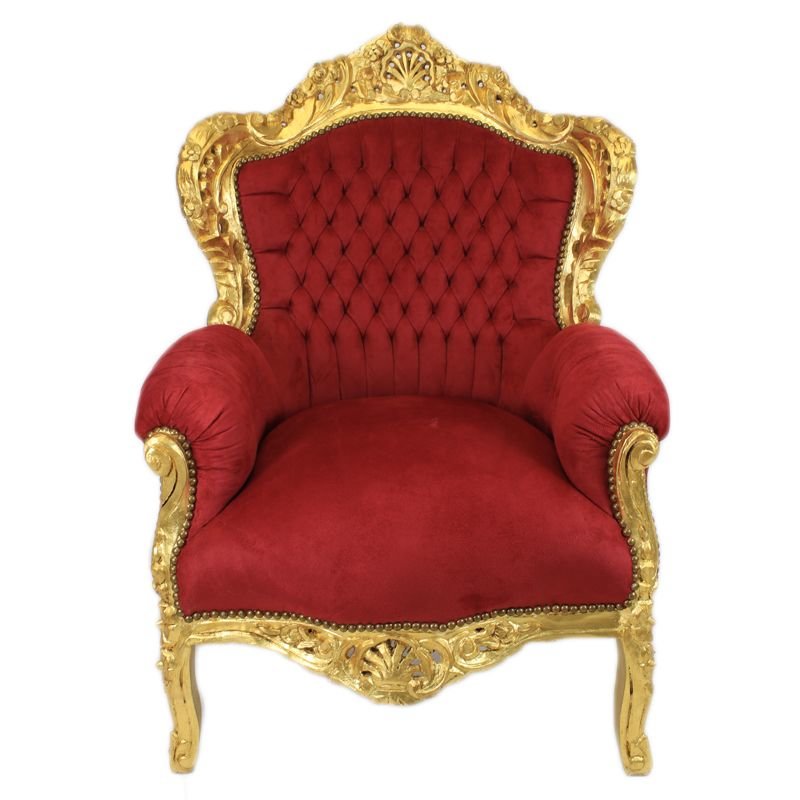 Barok stoel rood (sinterklaas stoel)