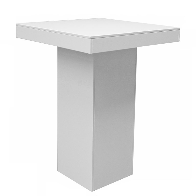 Statafel hout strak wit
