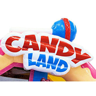 Springkussen candyland Huren. Voordelig huren met breng service.